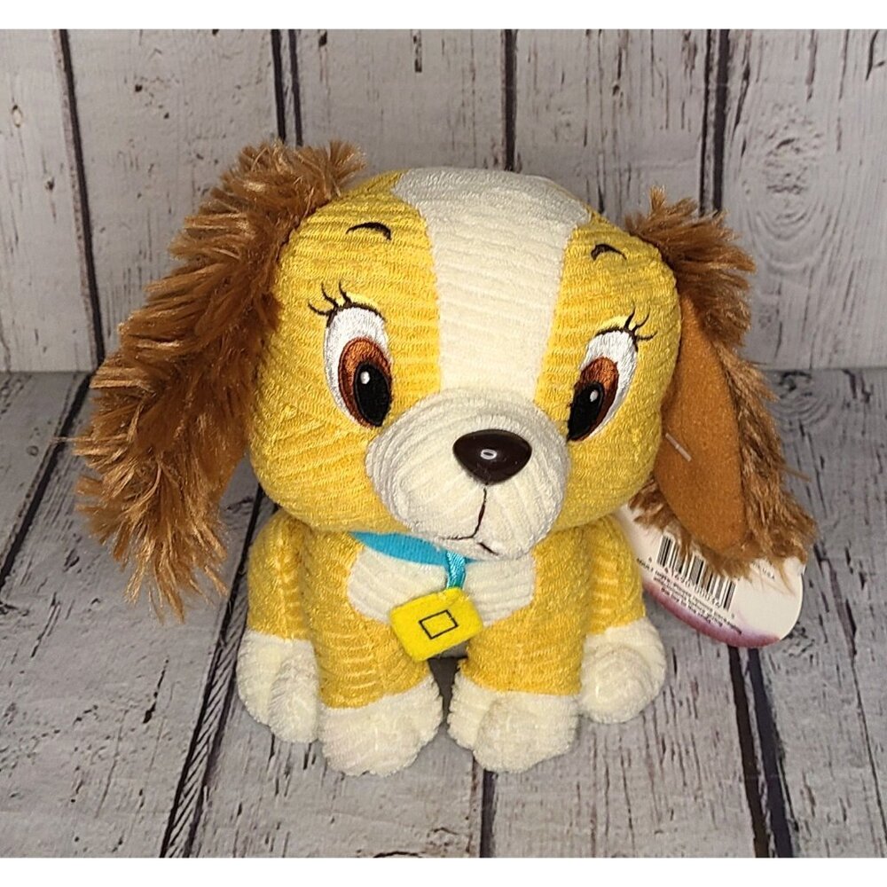 8" Disney Lady & The Tramp Corduroy Cocker Spaniel Plush Stuffed Toy Dog Puppy
